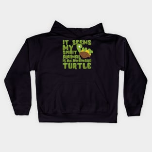 It Seems My Spirit Animal Is An Awkward Turtle Kids Hoodie